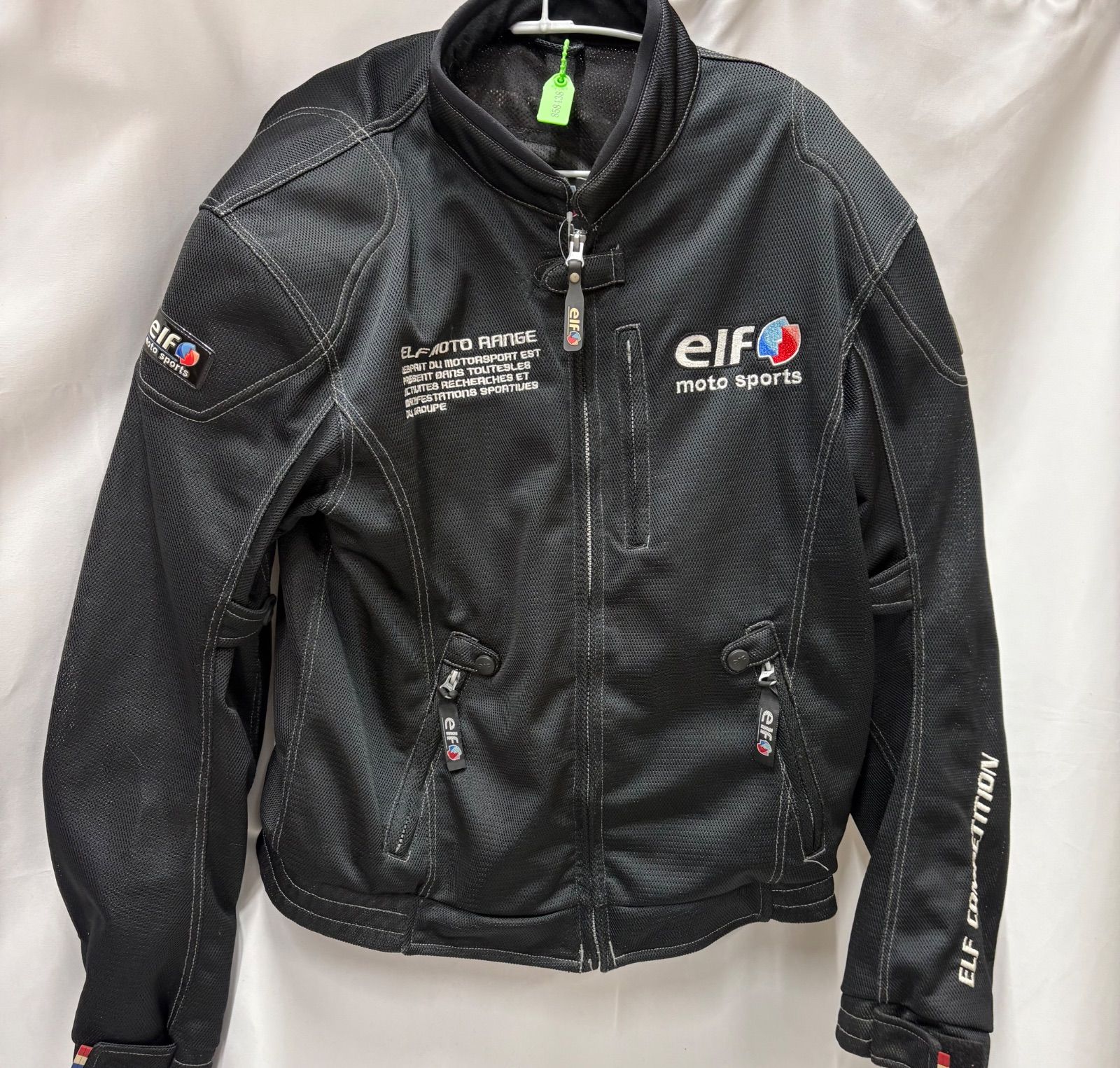 elf モータースポーツ ジャケット 黒 elf moto COMPETITION フルメッシュジャケット 黒 ブラック L - メルカリ