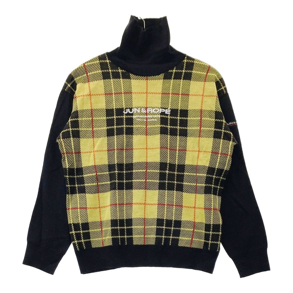 サイズ：L JUN&ROPE ジュン アンド ロペ ハイネック長袖ニットセーター