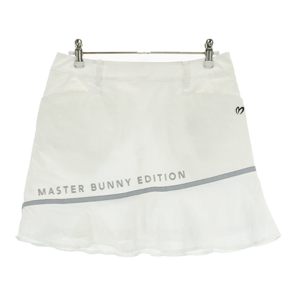 サイズ 0 MASTER BUNNY EDITION マスターバニーエディション モデル 裏地付スカート ホワイト系 ゴルフウェア レディース ストスト