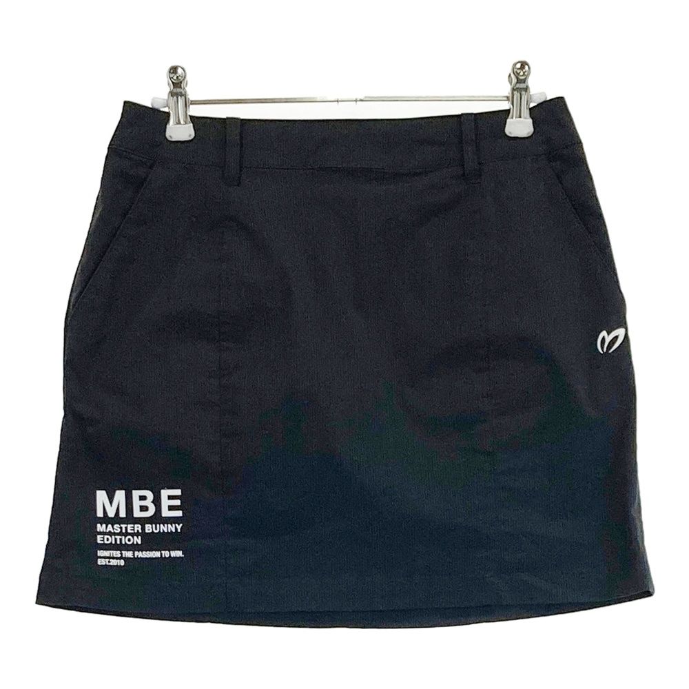 サイズ 0 MASTER BUNNY EDITION マスターバニーエディション モデル ストレッチスカート ストライプ柄 グレー系 ゴルフウェア レディース ストスト