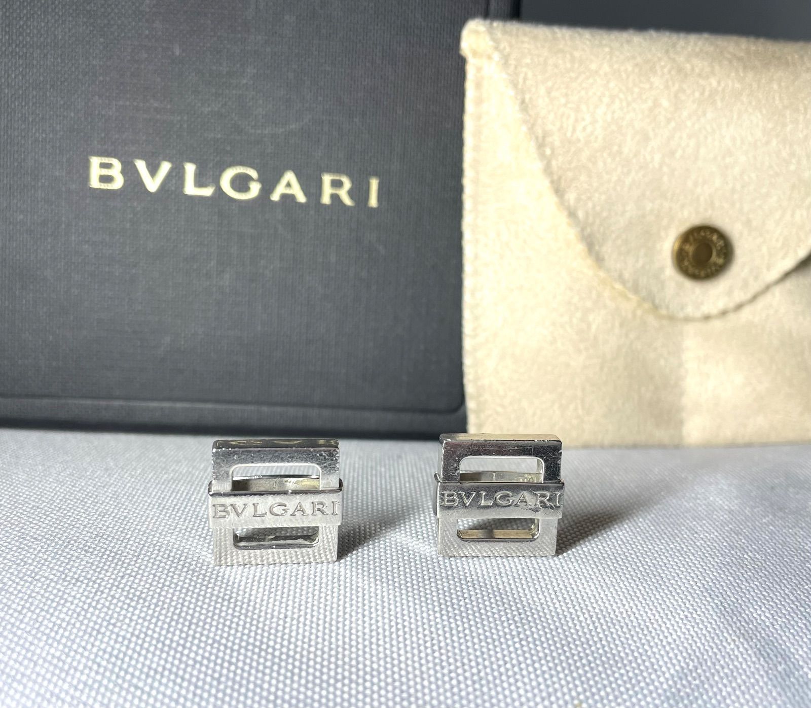 BVLGARI ブルガリ ブランドロゴ文字 スターリングシルバー SV925