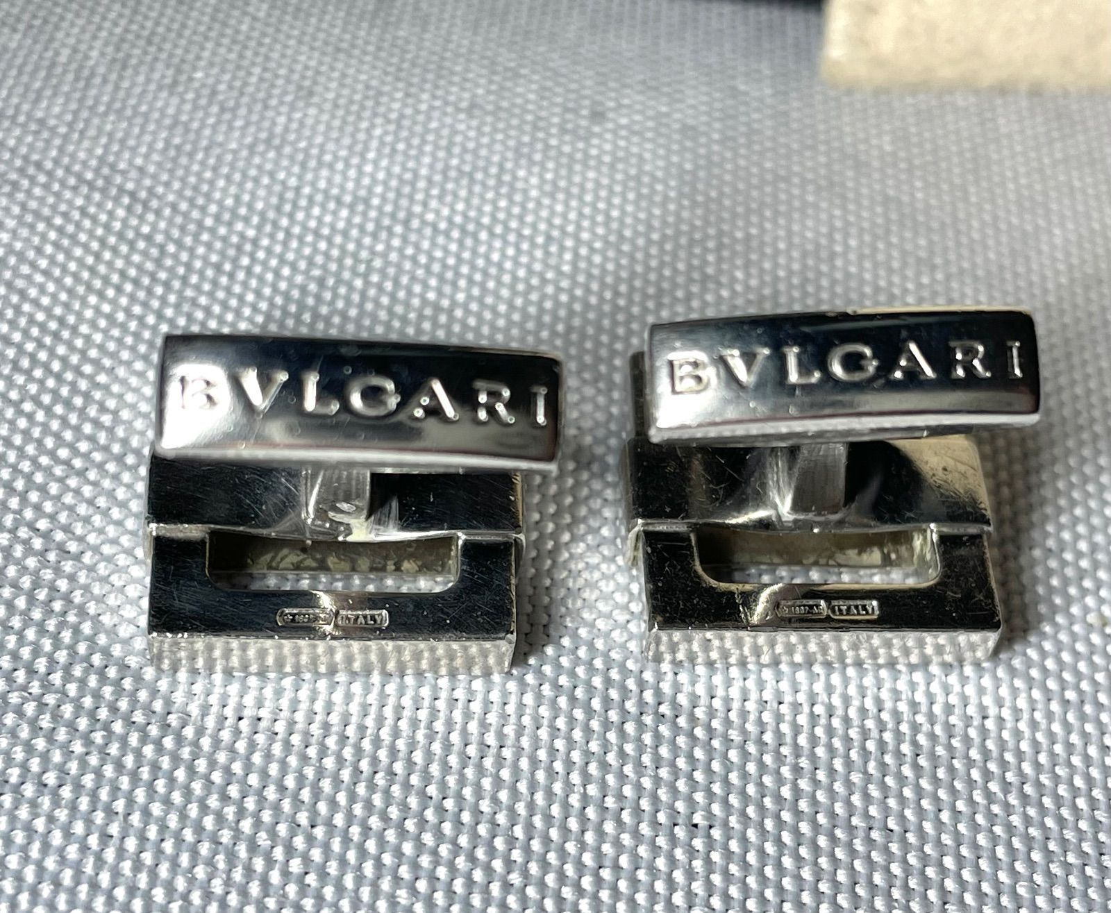 BVLGARI ブルガリ ブランドロゴ文字 スターリングシルバー SV925