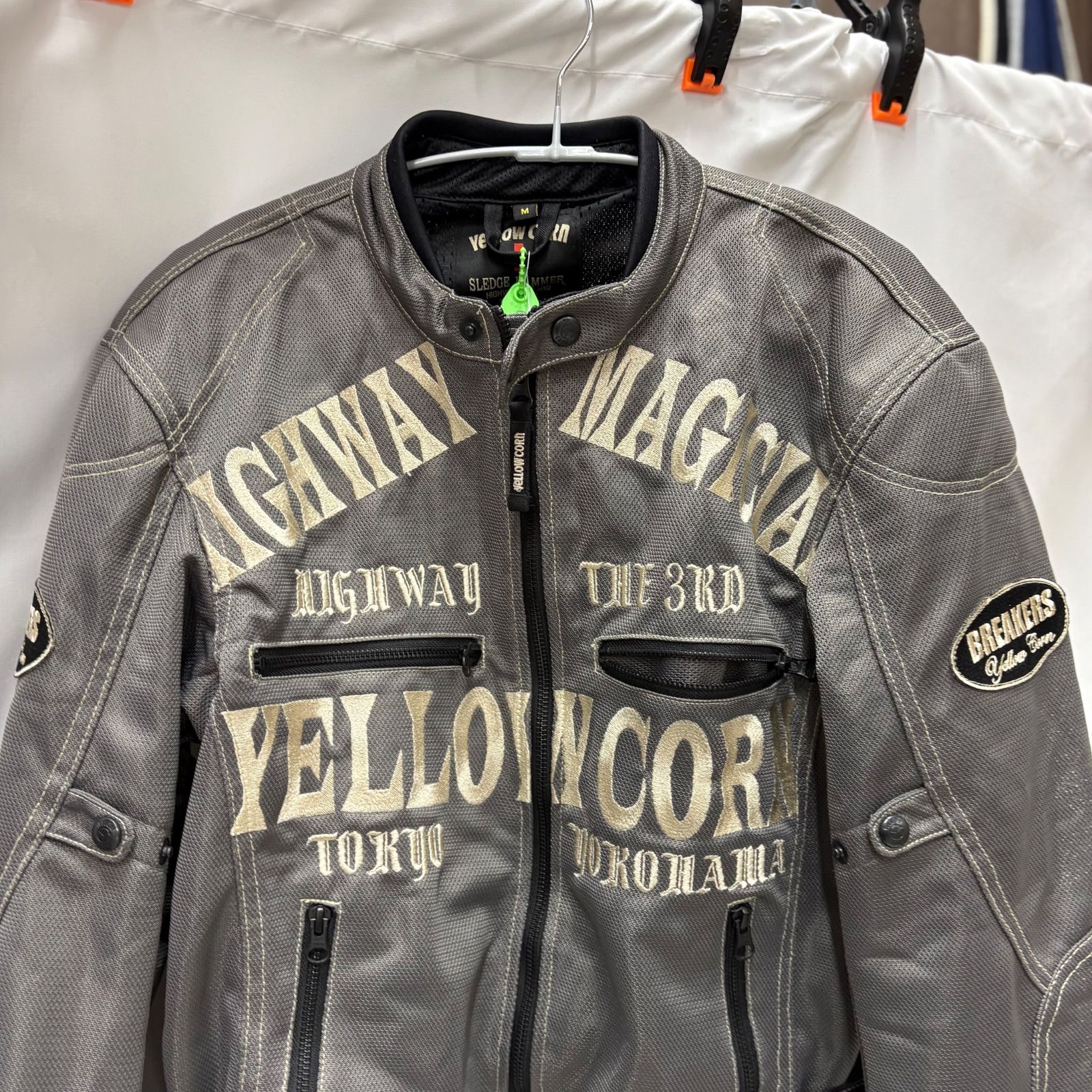 イエローコーン Yellow corn メッシュジャケット YB-7143 グレー M