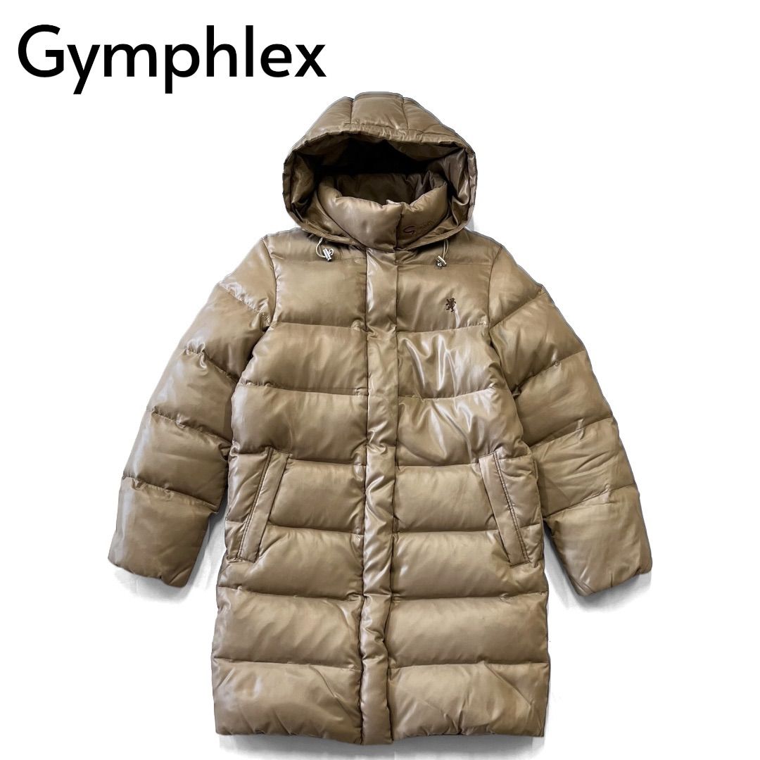 Gymphlex ジムフレックス ダウンコート ジャケット ロング フーディー 