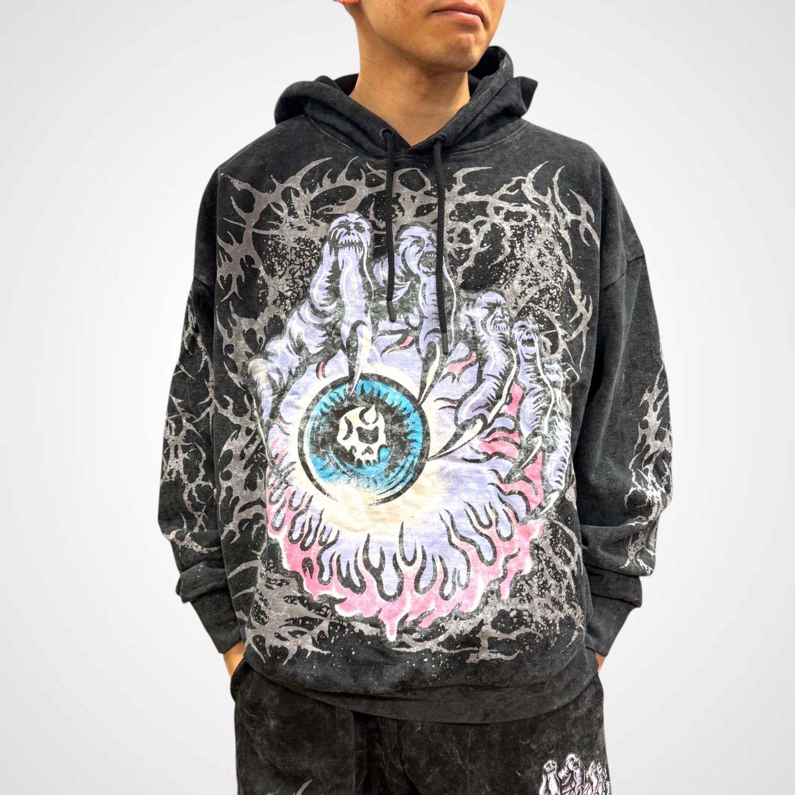 MISHKA WASHED GRAPHIC HOODIE msf5-009 ミシカ パーカー - メルカリ
