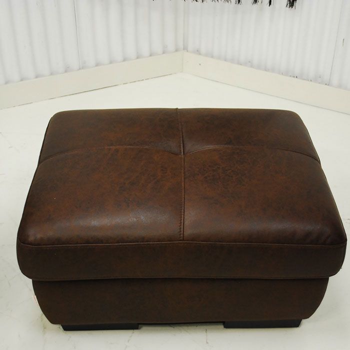 アウトレット 現品限り 一部 欧調ヴィンテージモダン オットマン スツール ブラウン 220526-ケイティスツール