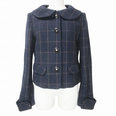 ロイスクレヨン Lois CRAYON チェックジャケット ウィンドウペン 総