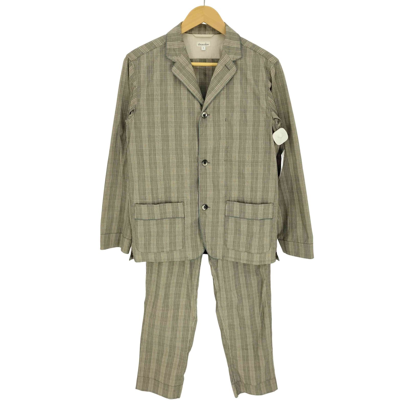 スティーブンアラン Steven Alan タータンチェック パイピング シャツ