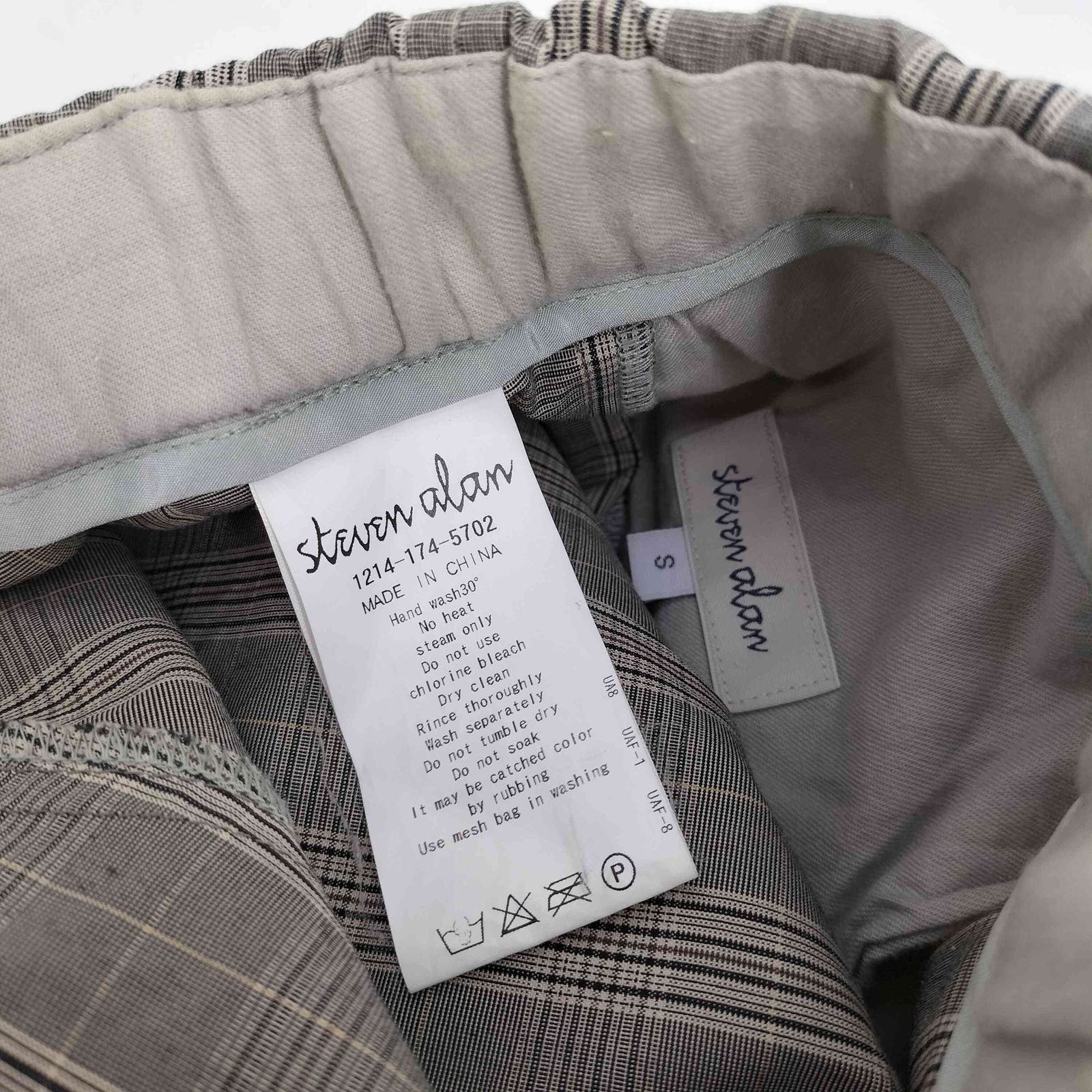 スティーブンアラン Steven Alan タータンチェック パイピング シャツ