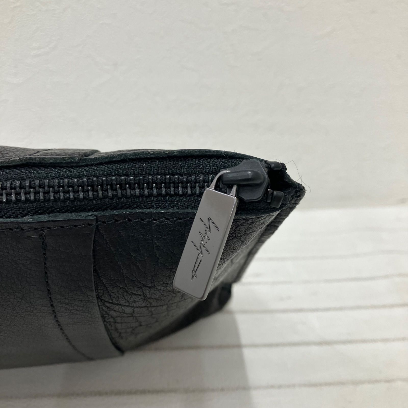 7089 YOHJI YAMANOTO ヨウジヤマモト クラッチバッグ ポーチ レザー