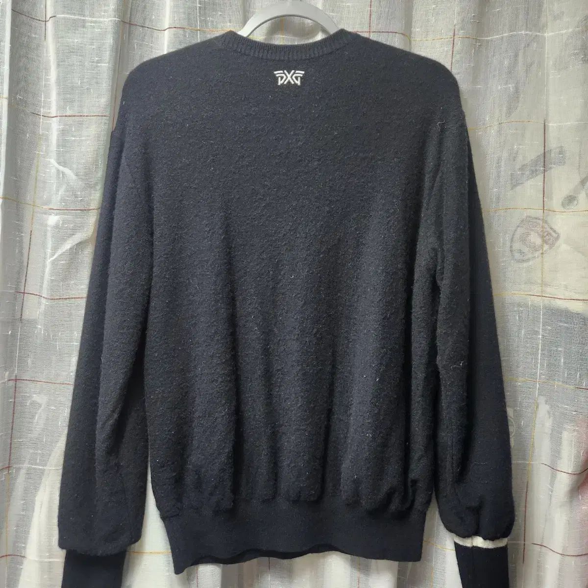 PXG ブラック 防風 ダブルニット セーター