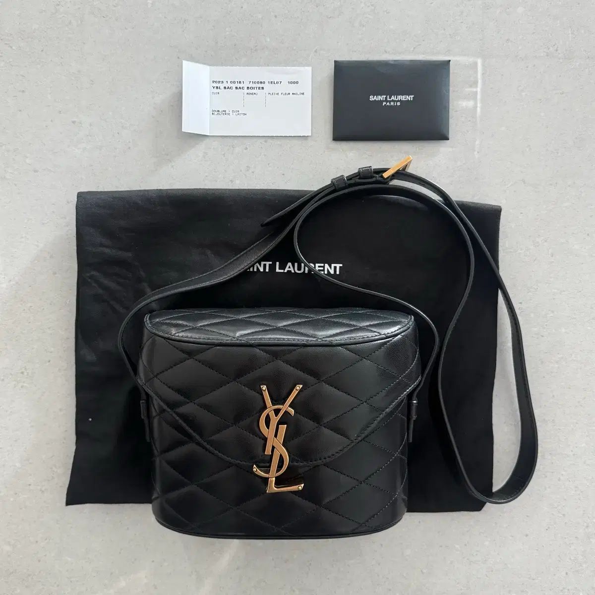 YVES SAINT LAURENT イヴ サンローラン キルティング JUNE ボックスバッグ 330万円