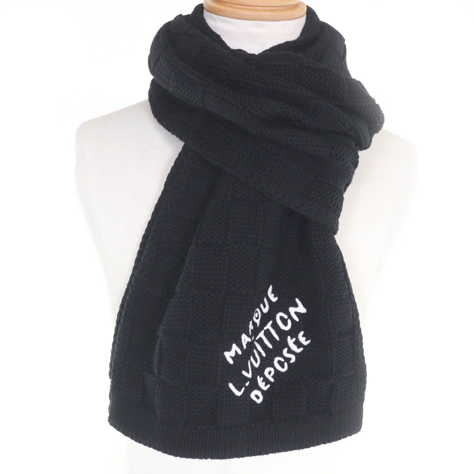 良品◇LOUIS VUITTON ルイヴィトン 2024年製 M90841 マフラー・ダミエ