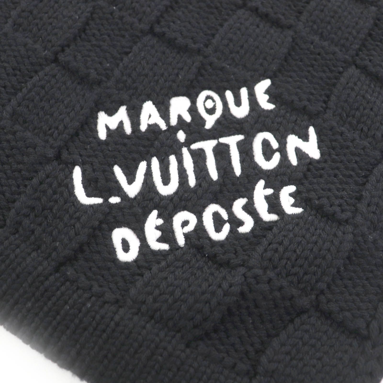 良品◇LOUIS VUITTON ルイヴィトン 2024年製 M90841 マフラー・ダミエ