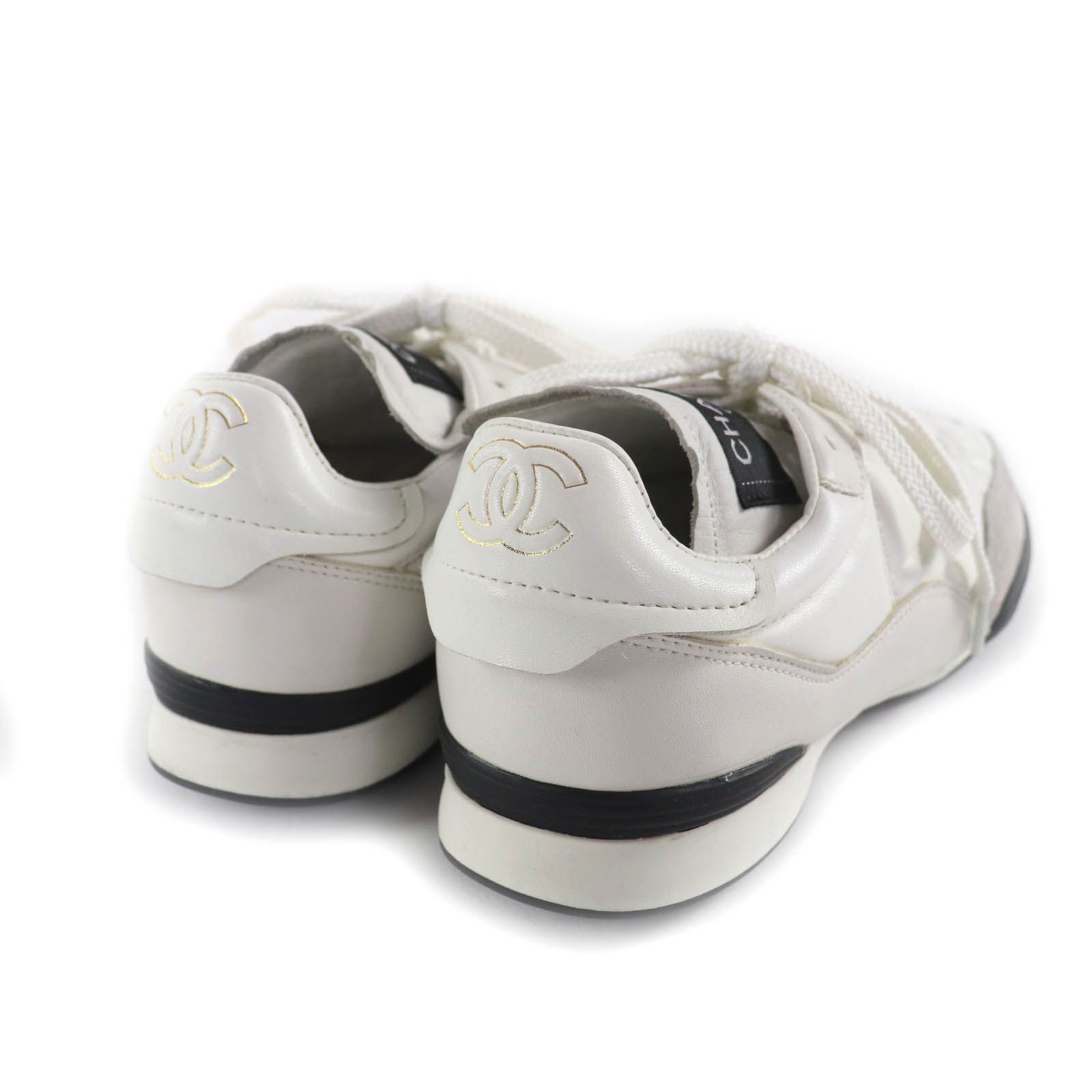 美品☆CHANEL シャネル G40178 ココマーク金具付 マトラッセ レース