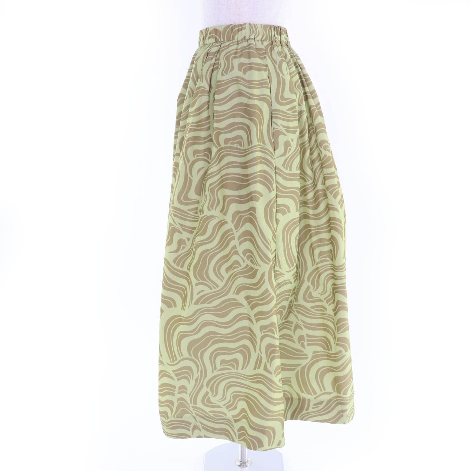 DRIES VAN NOTEN フレアスカート 34 極美品☆DRIES VAN NOTEN ドリスヴァンノッテン 24SS プリンテッド