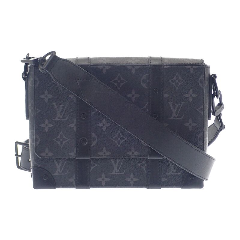 ルイヴィトン LOUIS VUITTON トランク メッセンジャー PM M 45727 ショルダーバッグ モノグラムキャンバス ブラック メンズ 通勤 旅行 ギフト ABランク