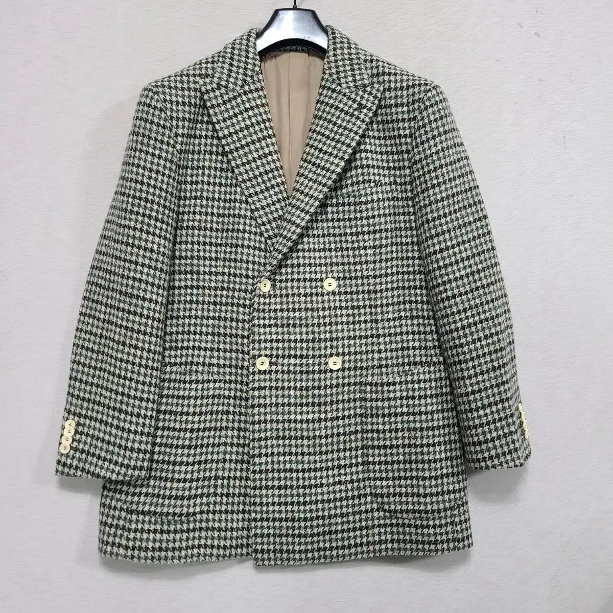 テイラーショップ ハリストウィード ウール ダブルジャケット メンズ100 1204