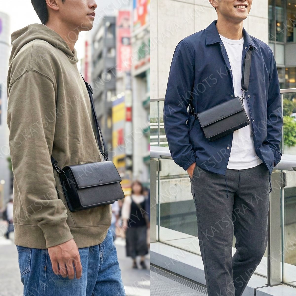 ミニショルダーバッグ メンズ スクエアバッグ カジュアル コンパクト 