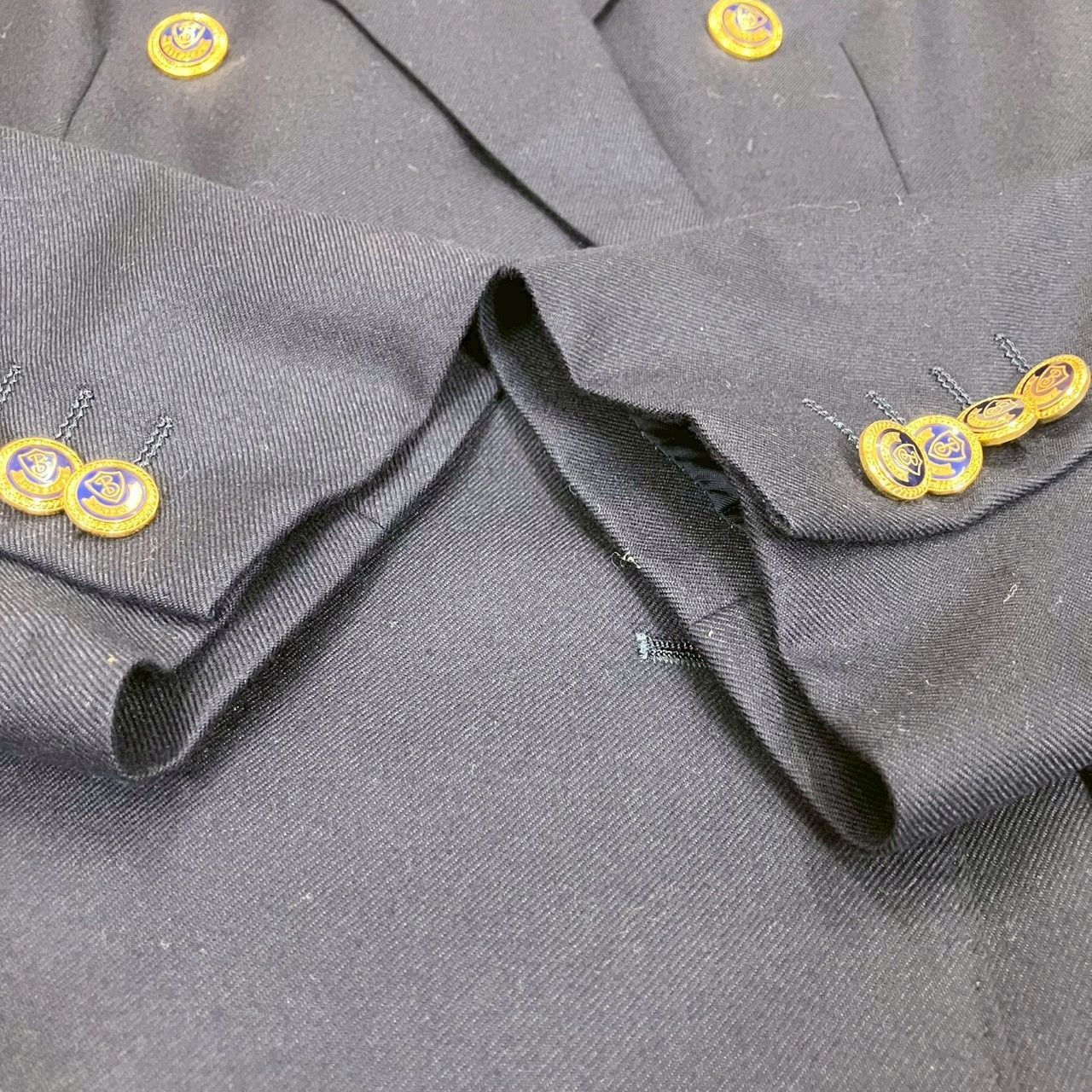 バーバリーズ バーバリー テーラードジャケット 紺ブレ ダブル 金