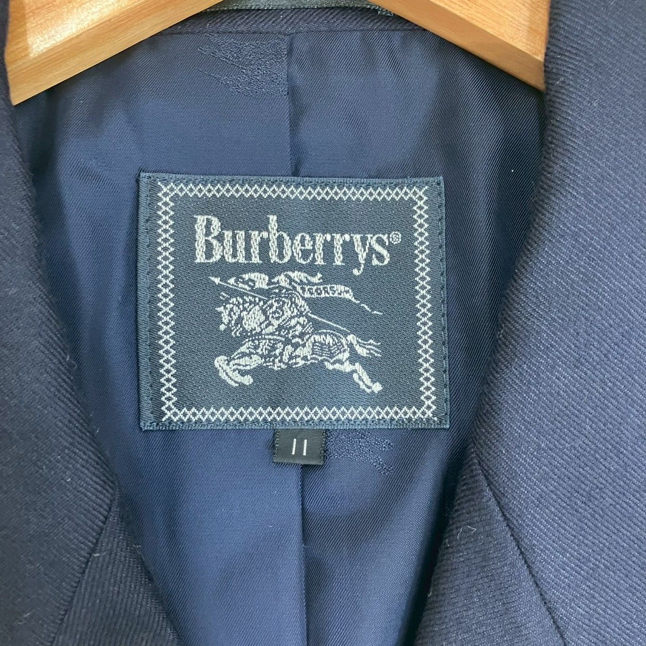 バーバリーズ バーバリー テーラードジャケット 紺ブレ ダブル 金