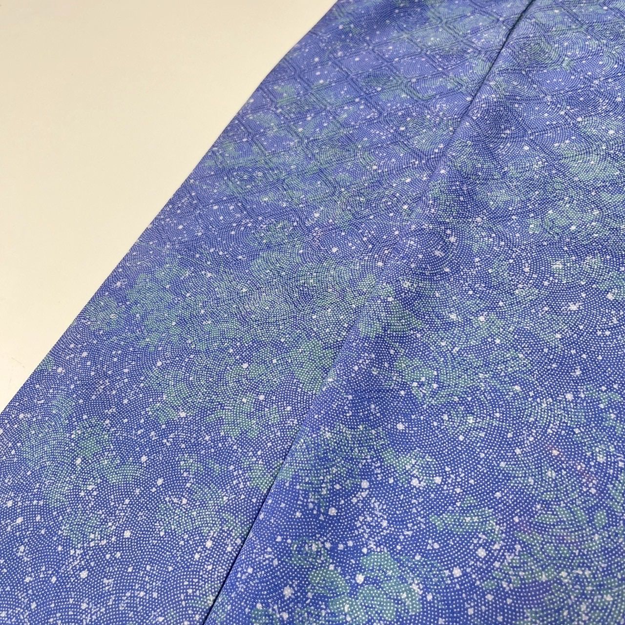 江戸小紋 付下げ 鮫小紋 上品な染め 紋無し Sサイズ 正絹 着物 MK-1865