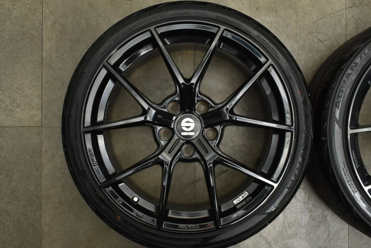 程度良好 OZracing Sparco Podio 18 in 8 J 45 PCD 114 3 ADVAN FLEVA V 701 205 40 R スイフトスポーツ NCロードスター ポディオ