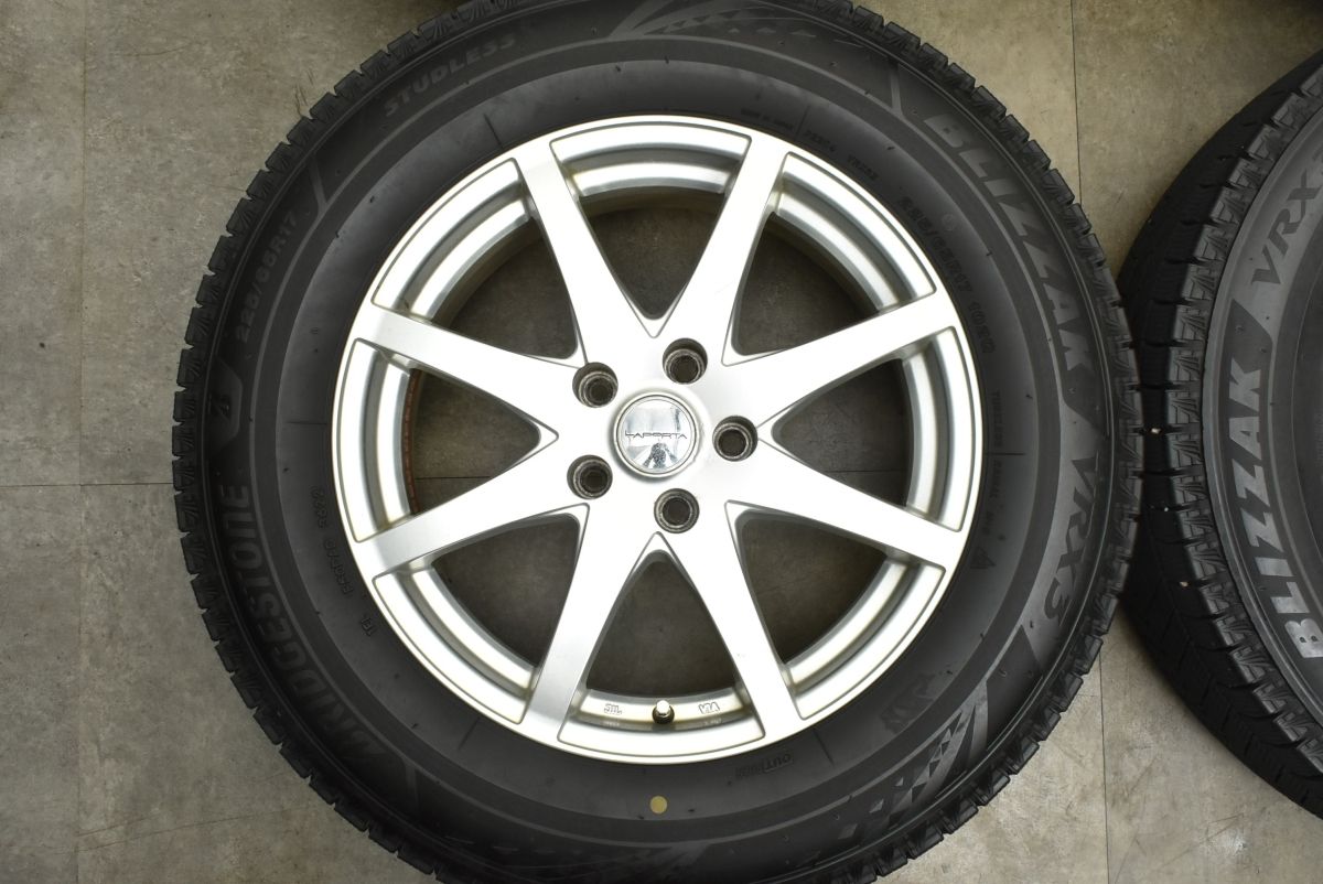バリ溝 LAPORTA 17 in 7 J 38 PCD 114 3 ブリザックVRX 225 65 R レクサスNX ハリアー RAV 4 エクストレイル レガシィアウトバック CX 5