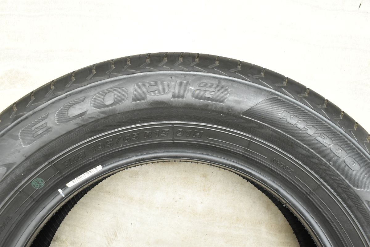  製 新車外し品 ブリヂストン エコピア NH 200 195 65 R 15 4本セット ノア ヴォクシー ステップワゴン セレナ アクセラスポーツ 15インチ サマータイヤ ノーマルタイヤ