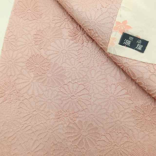 ✾まめ藤✾ 正絹 着物 さり気なく巧み うきうきしちゃう春色で満開の菊 道行コート U-78