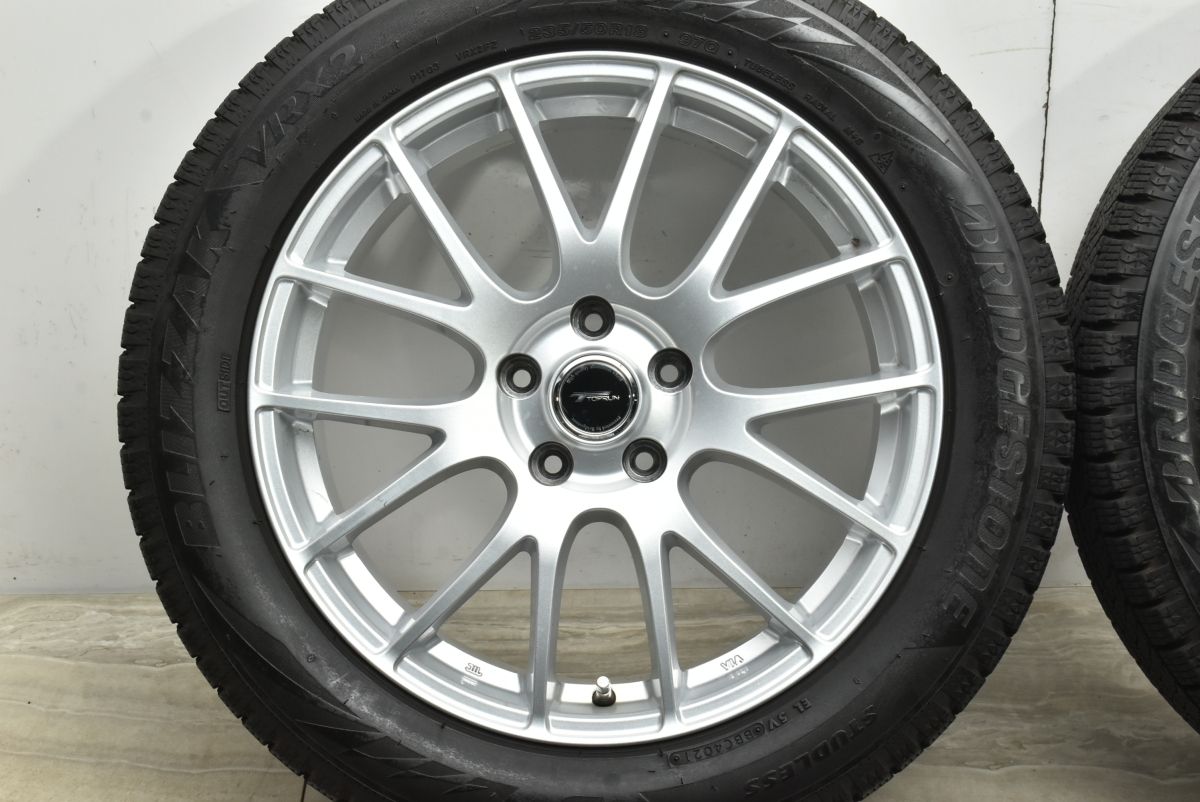  バリ溝 トップラン 18 in 7 5 J 42 PCD 114 3 ブリヂストン ブリザック VRX 2 235 50 R アルファード エルグランド ZR V 18インチ タイヤ ホイールセット