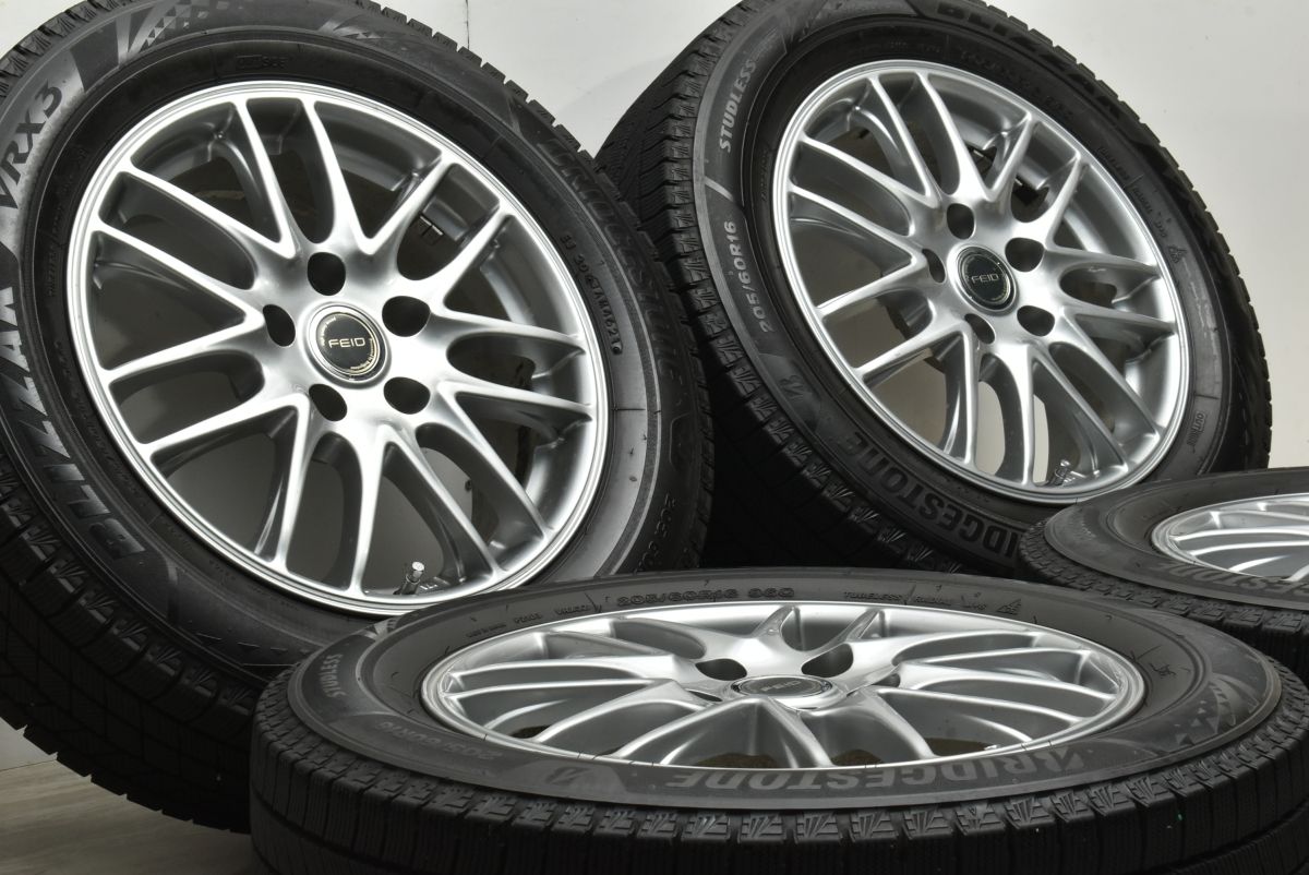 バリ溝 FEID 16 in 6 5 J 38 PCD 114 3 ブリヂストン ブリザック VRX 205 60 R ノア ヴォクシー ステップワゴン セレナ アクセラ