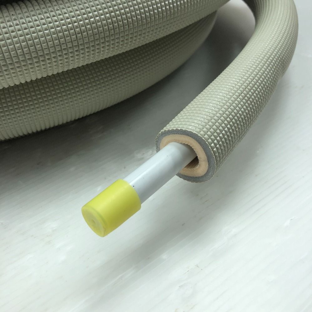 被覆アルミ三層管耐候アイボリー13φ10厚