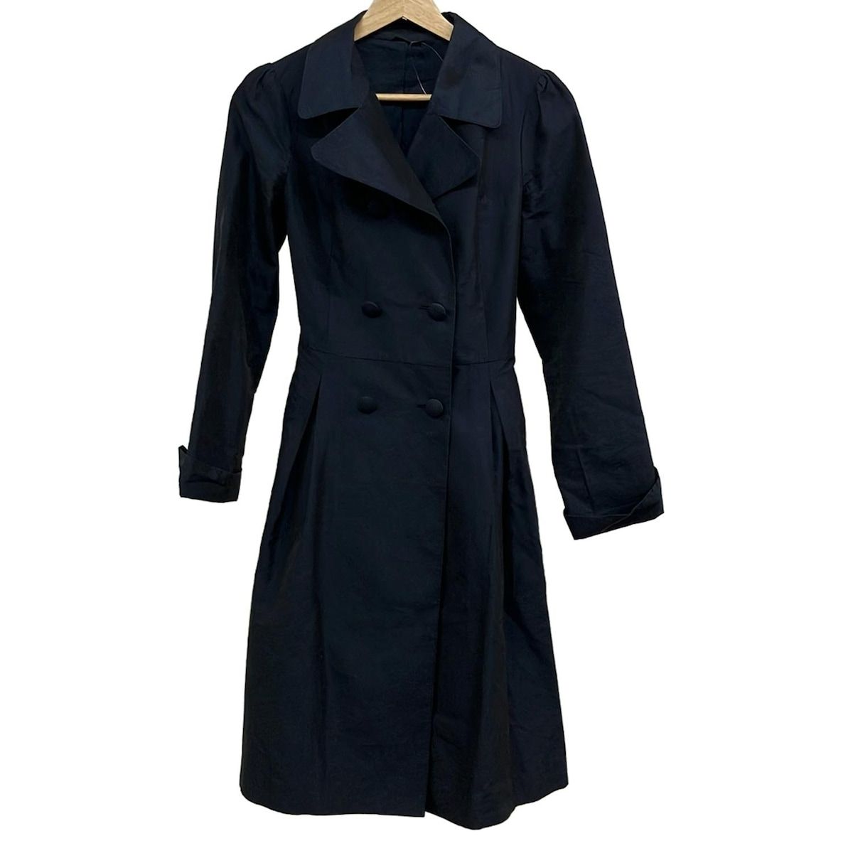 ANAYI アナイ　ロングコート　36 ANAYI(アナイ) コート サイズ36 S レディース美品 - ダークネイビー