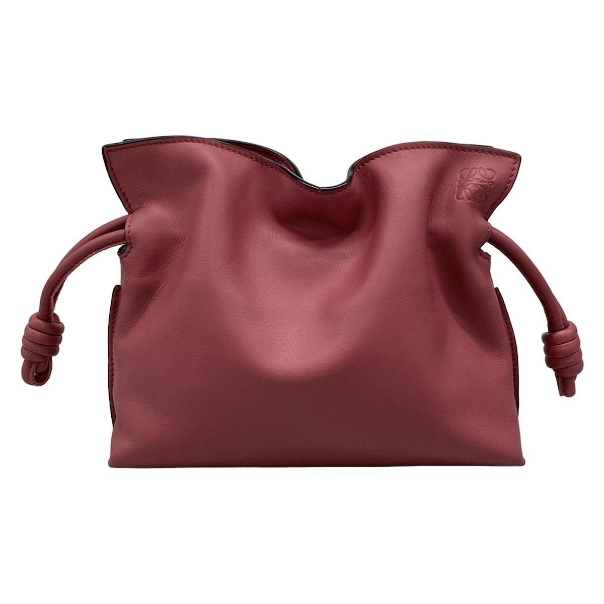 LOEWE ロエベ クラッチバッグ フラメンコクラッチ ミニ ピンク レザー