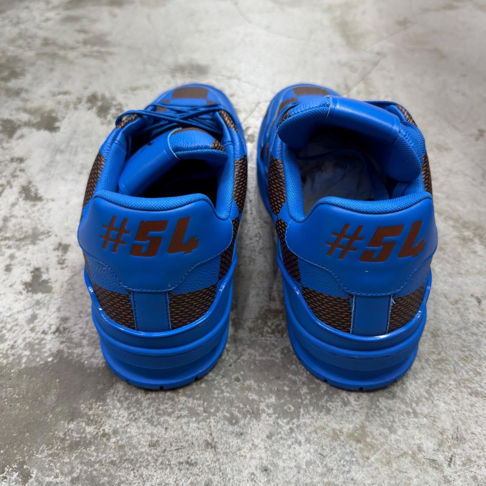 未使用 LOUIS VUITTON ダミエ プリント LVトレーナー スニーカー ルイ