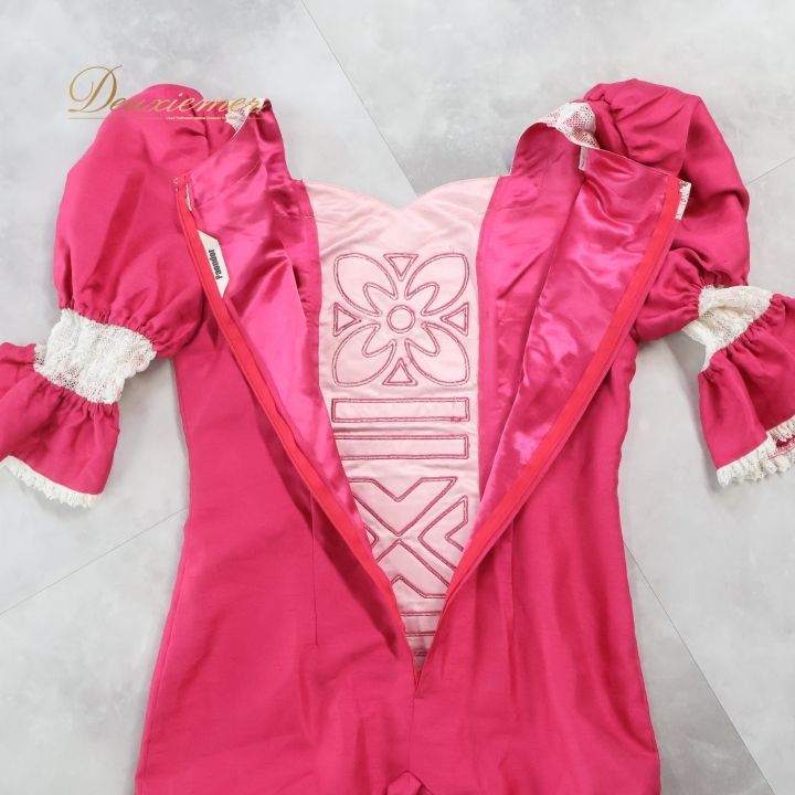 フラダンス 衣装 ワンピース ドレス ピンク系 パンドール ハワイアン