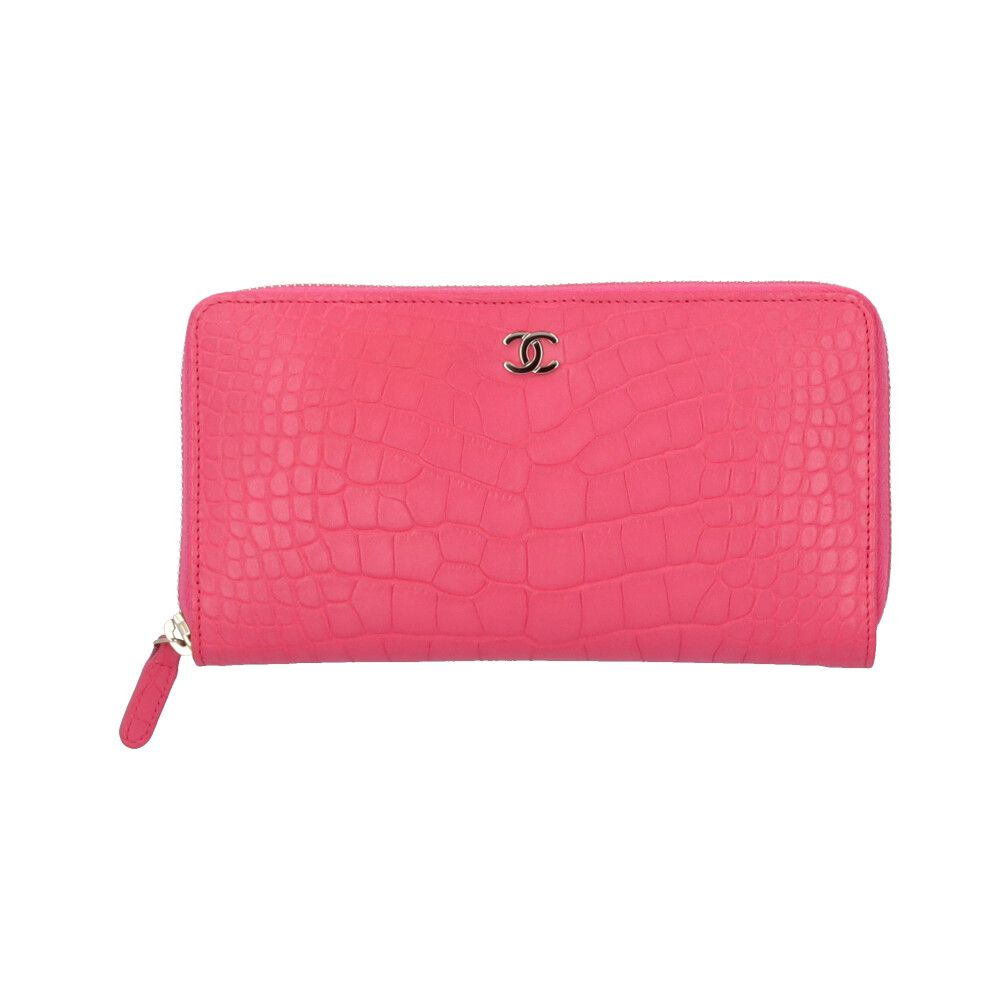 シャネル ココマーク 長財布 クロコダイル レディース CHANEL