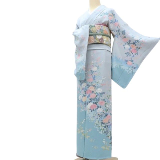 百華❀Y4110◇美品未着用 正絹 作家物落款 仕付け糸付 手縫い仕立て