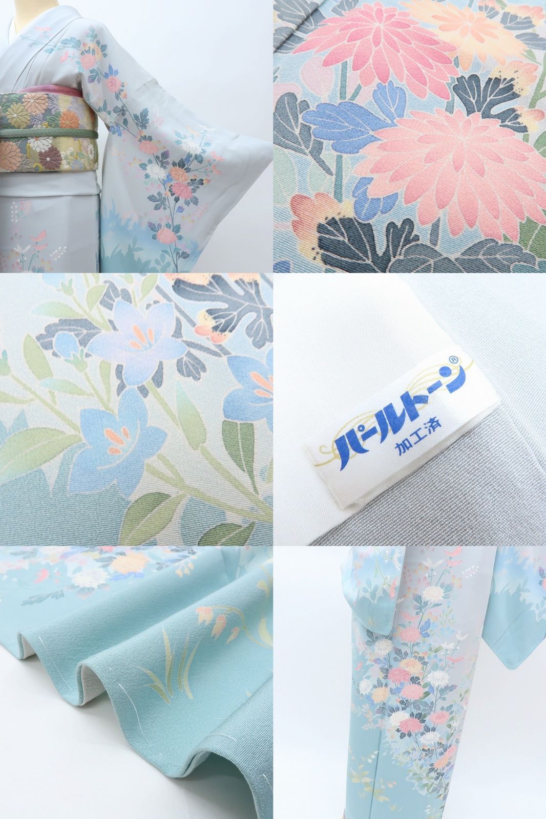 百華❀Y4110◇美品未着用 正絹 作家物落款 仕付け糸付 手縫い仕立て