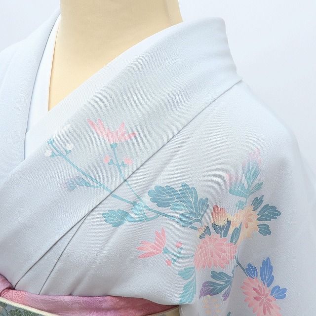 百華❀Y4110◇美品未着用 正絹 作家物落款 仕付け糸付 手縫い仕立て