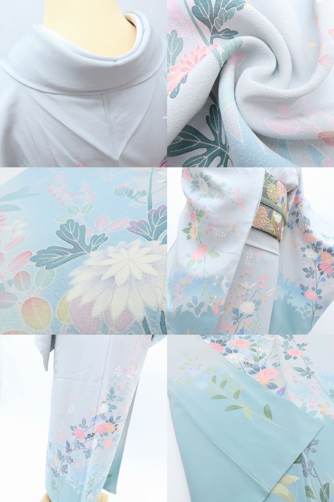 百華❀Y4110◇美品未着用 正絹 作家物落款 仕付け糸付 手縫い仕立て