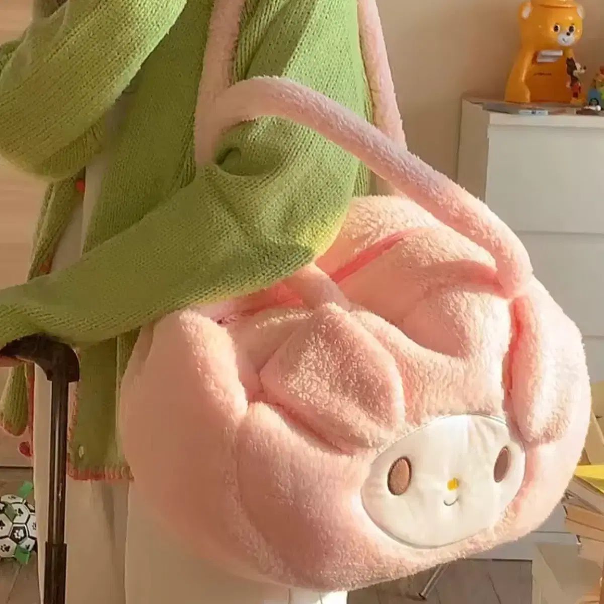 サンリオ マイメロディ ファー キャリアーバッグ