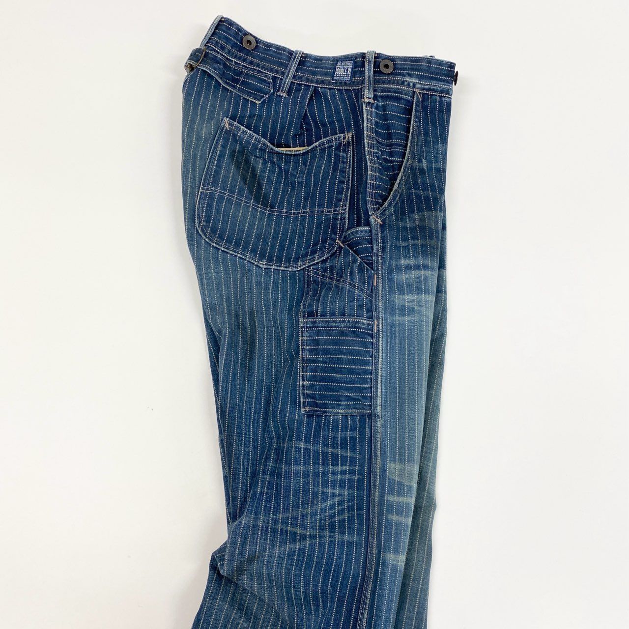 33L4 DOUBLE RL ダブルアールエル RRL ストライプ デニムペインター