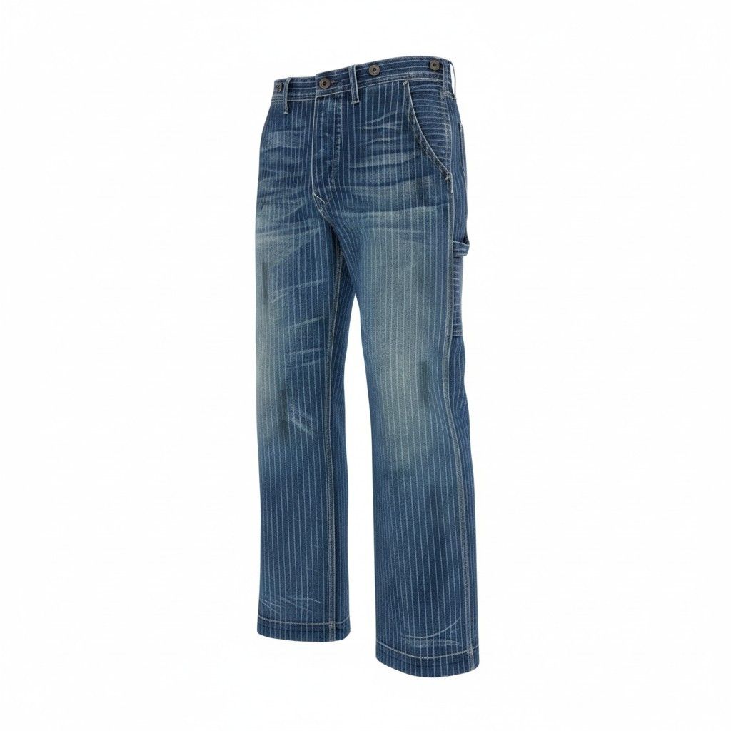 RRL DOBLE RL ストライプ デニムショートパンツ　32 33L4 DOUBLE RL ダブルアールエル RRL ストライプ デニムペインター