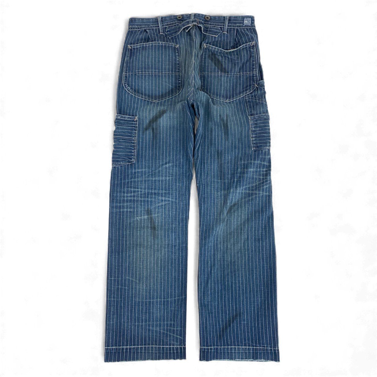 33L4 DOUBLE RL ダブルアールエル RRL ストライプ デニムペインター