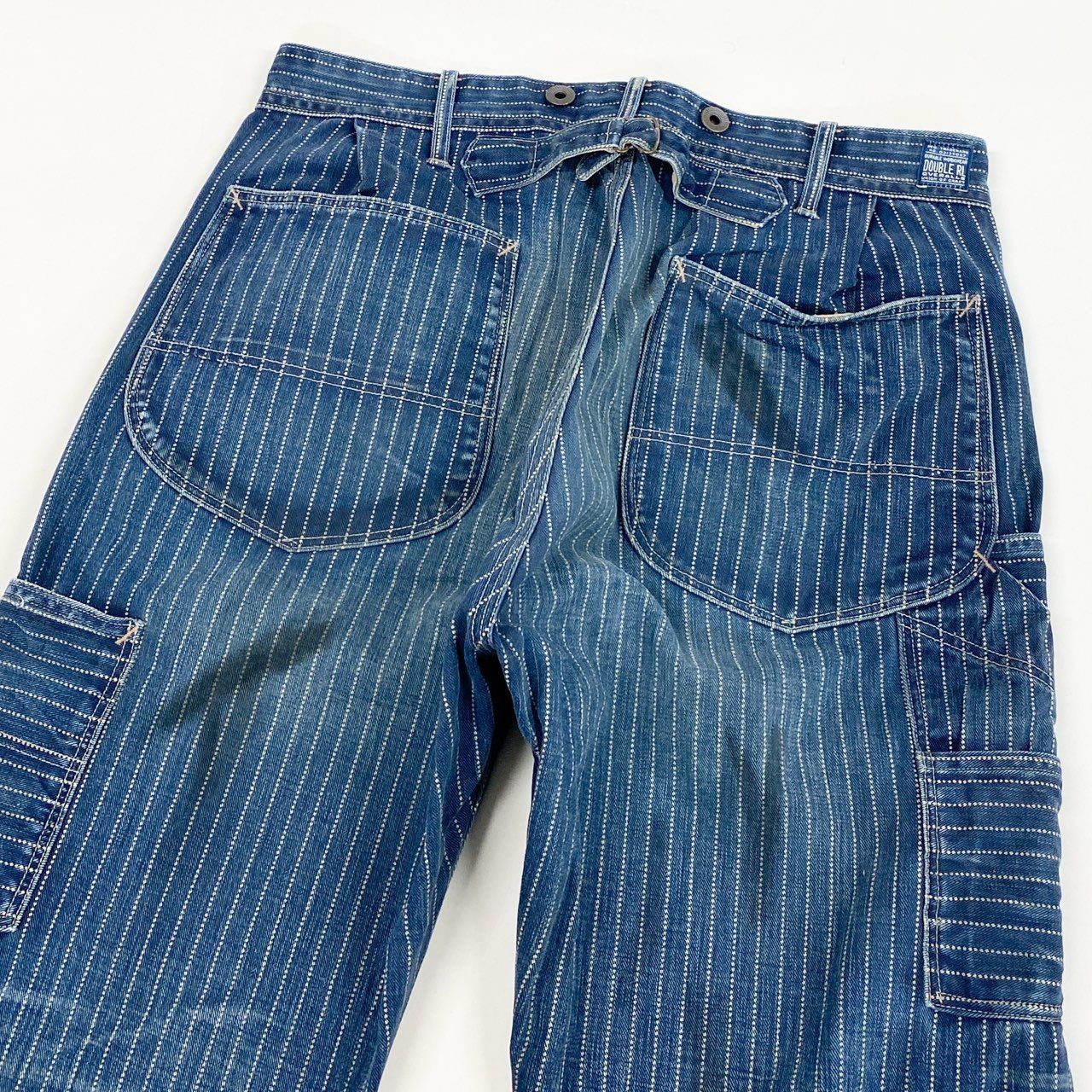 33L4 DOUBLE RL ダブルアールエル RRL ストライプ デニムペインター