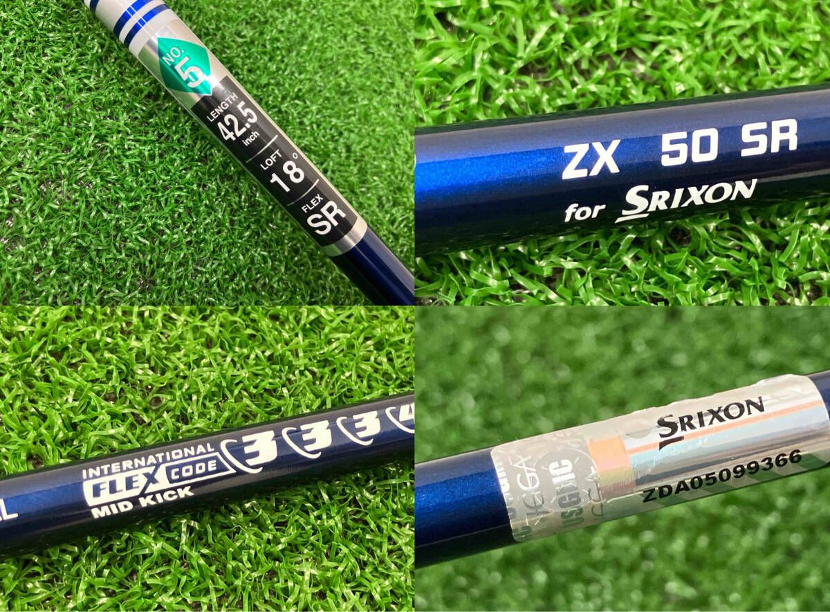 フェアウェイ DUNLOP SRIXON ZX フレックスSR ロフト角18 男性右利き