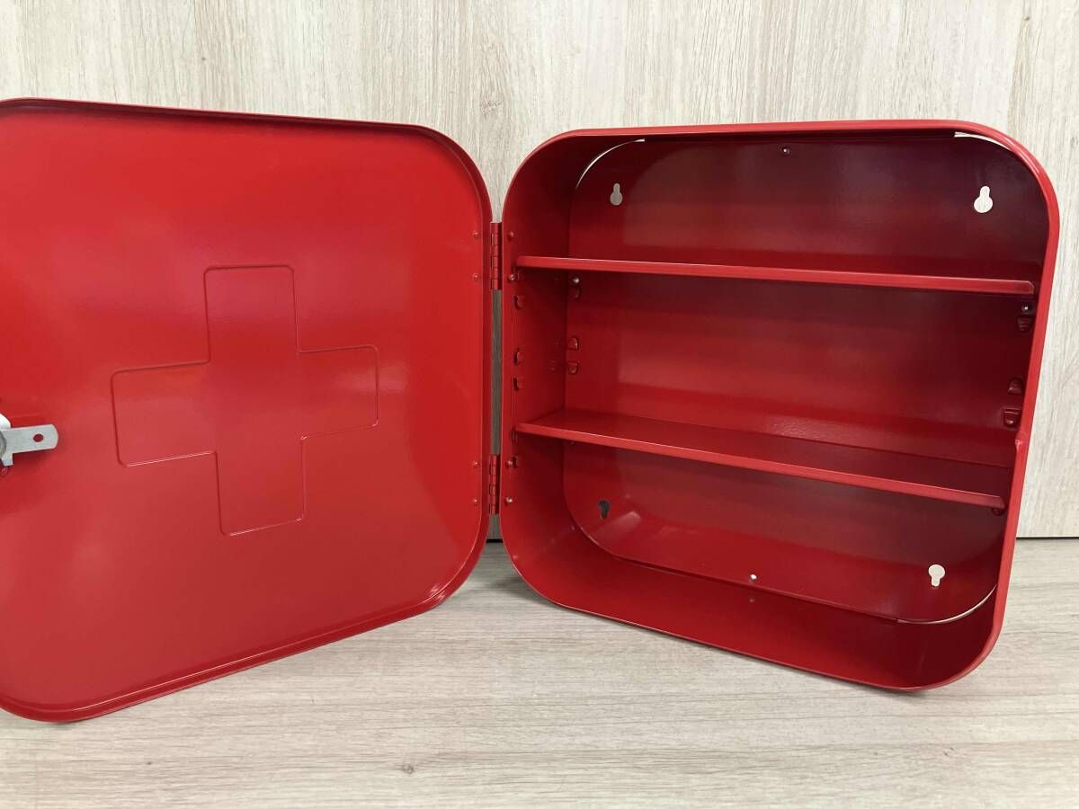 IKEAイケア　GUNNERN 鍵付きキャビネット　救急箱 IKEA イケア グンネルン 鍵付きキャビネット 救急箱 赤 16778 約32×32