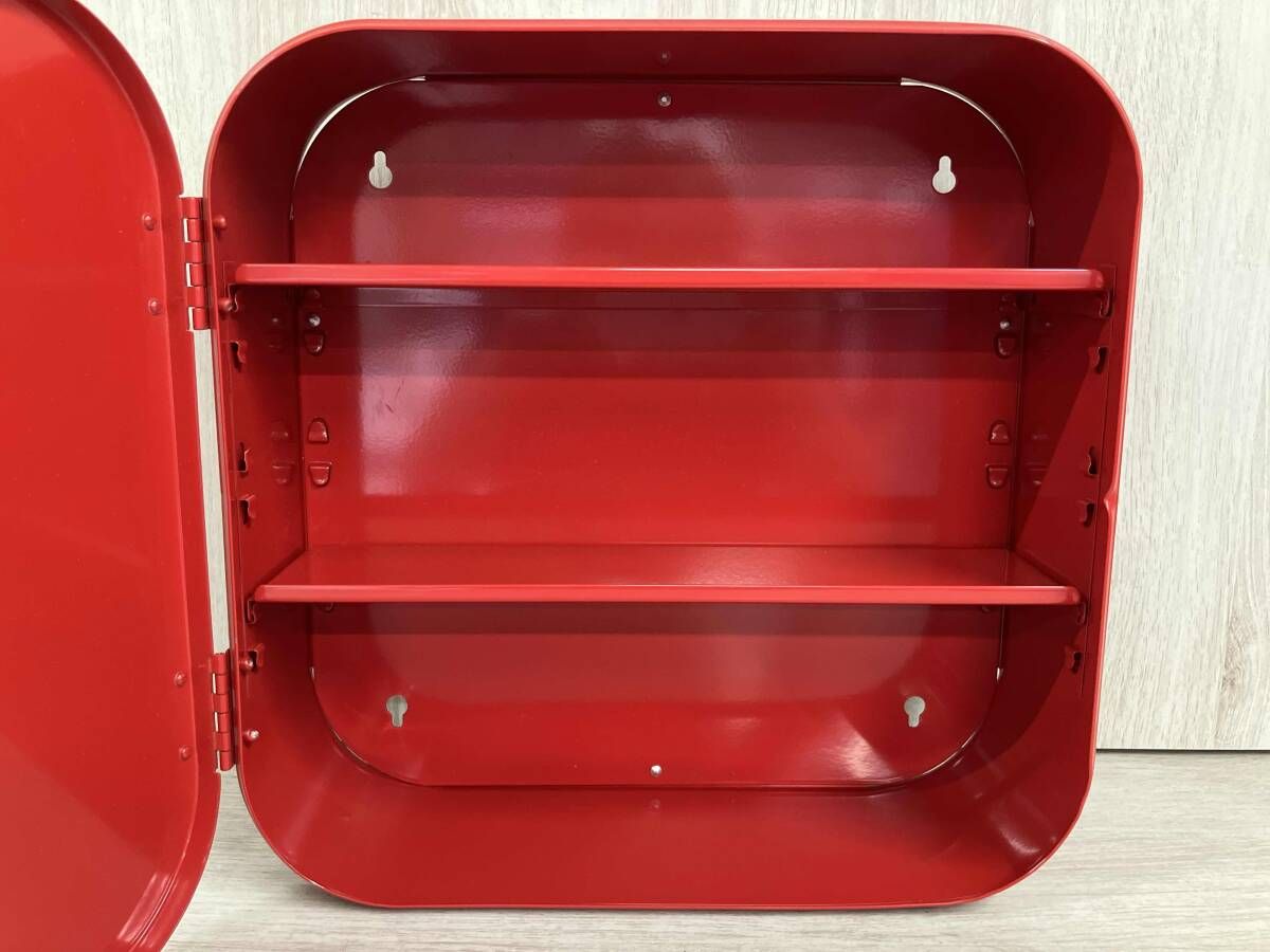 IKEA イケア グンネルン 鍵付きキャビネット 救急箱 赤 16778 約32×32